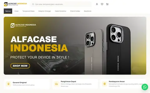 Website Alfacase Indonesia