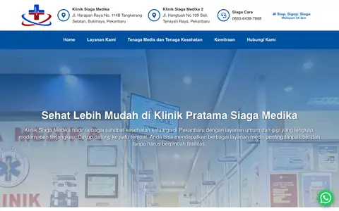 Website Klinik Siaga Medika (klinik pratama)